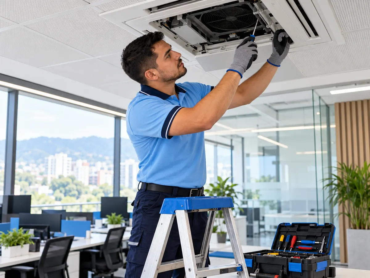Mantenimiento de aires en oficina